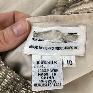 Vintage Silk Beaded Dress and Jacket